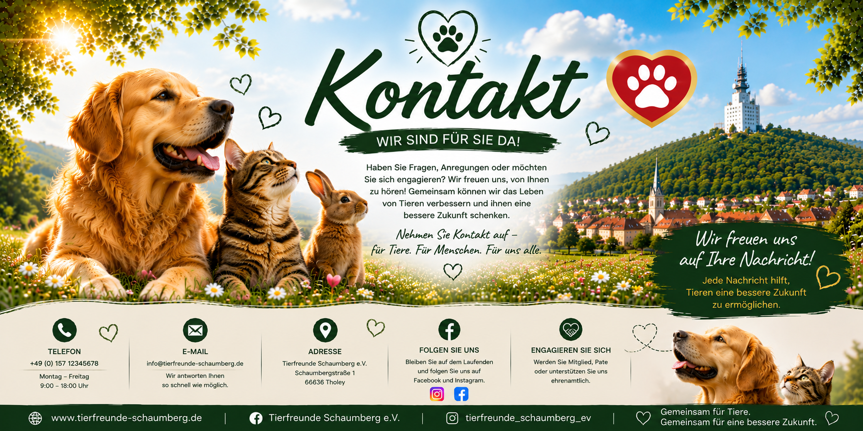Kontakt Tierfreunde Schaumberg