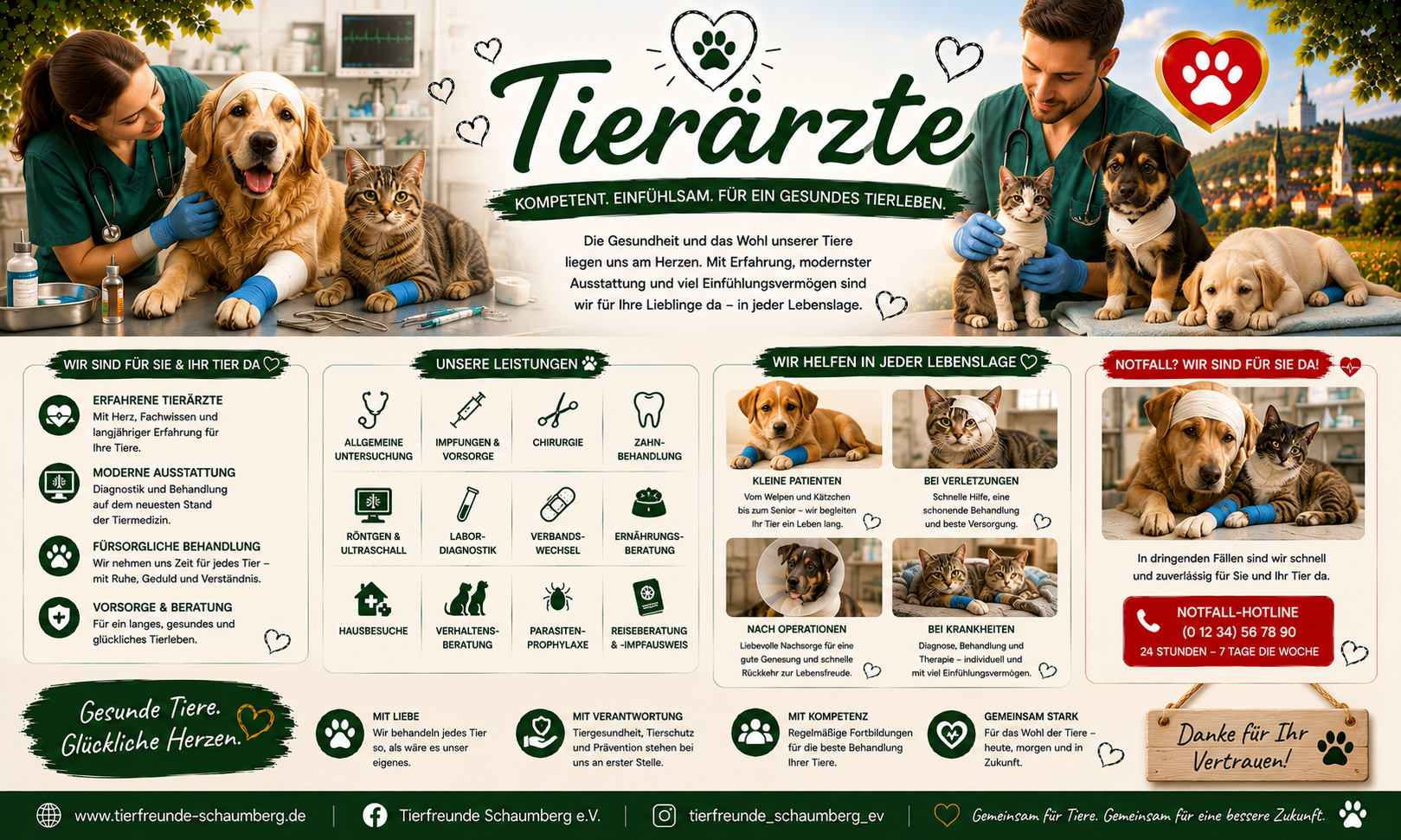 Tierarzt und Klinik Empfehlungen