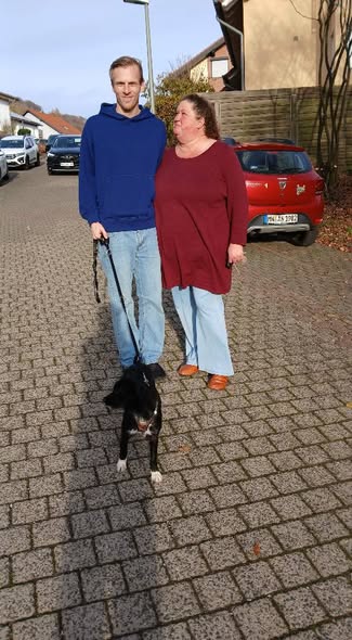 Hund Yuki im neuen Zuhause